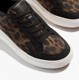 FitFlop 'Ready To Go' LEOPARD SUEDE Ladies Sneakers Black/Chocolate Mix