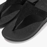 FitFlop LULU CRYSTAL Womens Toe Post All Black