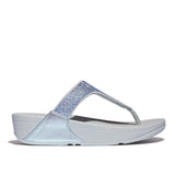 FitFlop LULU CRYSTAL EMBELLISHED Womens Toe Post Sandals Quiet Blue
