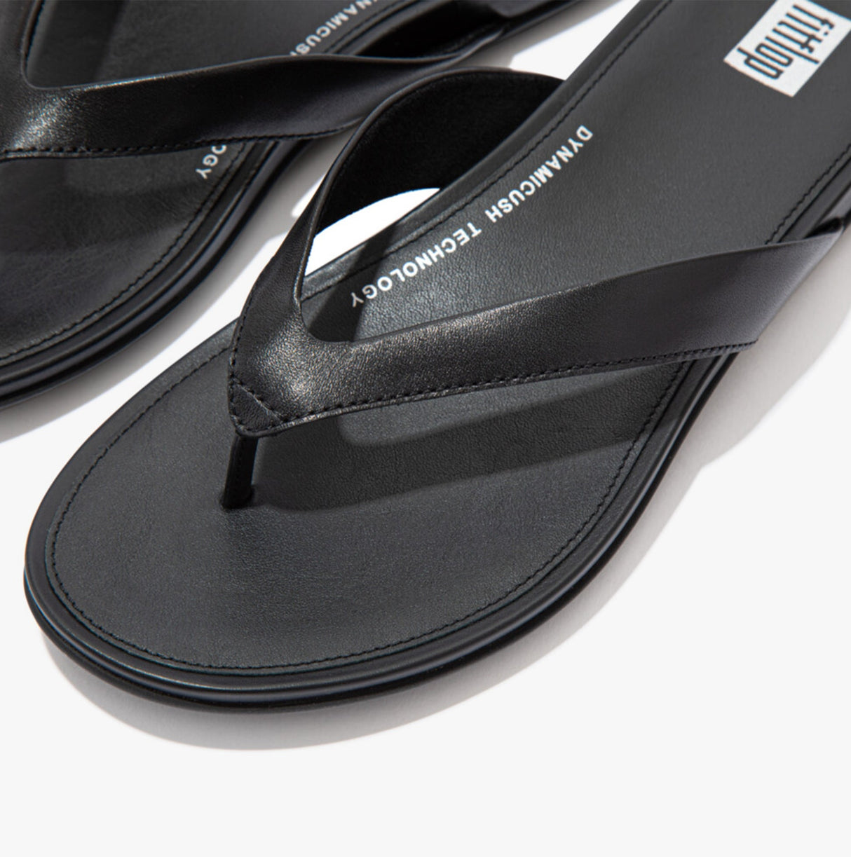 FitFlop GRACIE LEATHER Womens Flip Flops All Black
