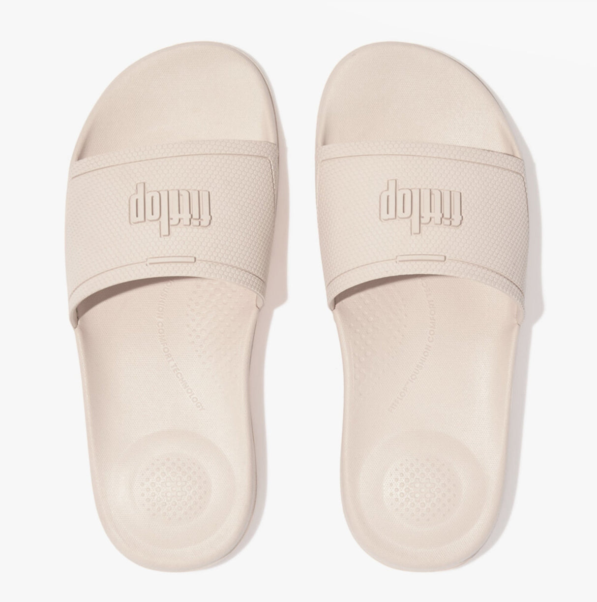 FitFlop iQUSHION Womens Slides Rose Foam