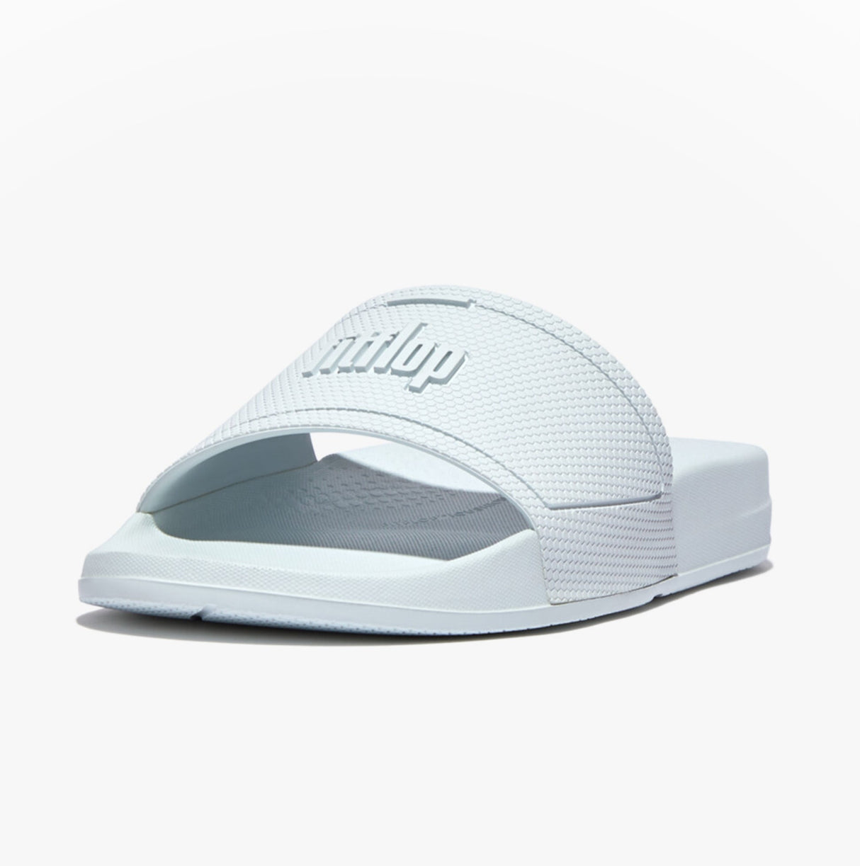FitFlop iQUSHION Womens Slides Seafoam Blue