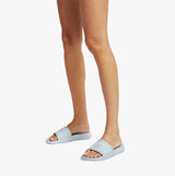 FitFlop iQUSHION Womens Slides Seafoam Blue