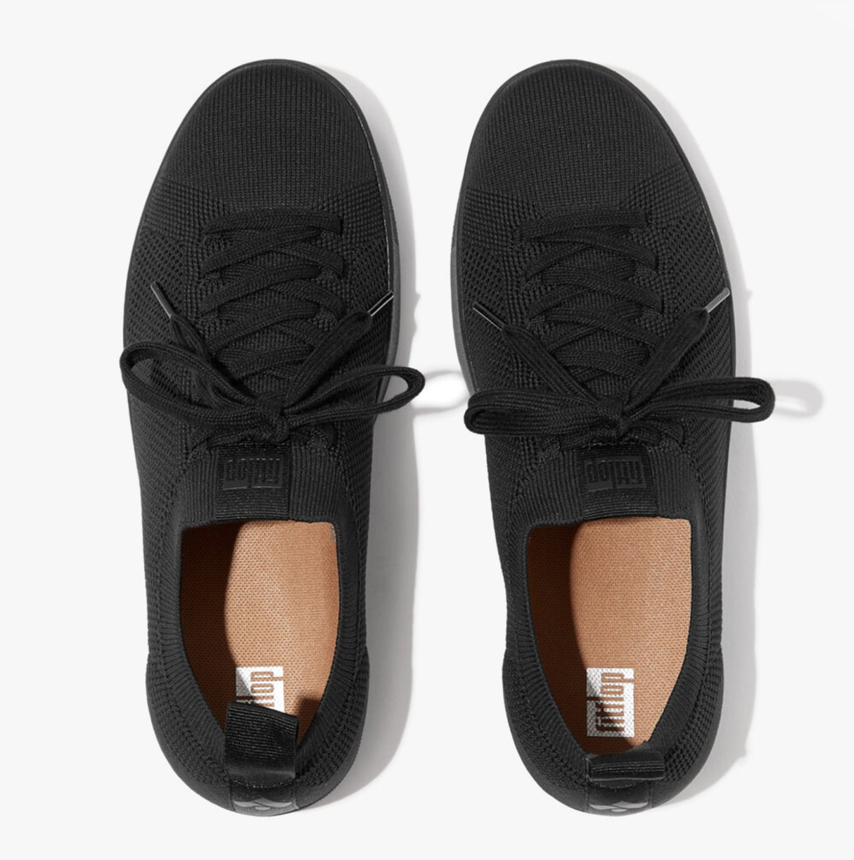 FitFlop RALLY e01 MULTI-KNIT Womens Trainers All Black