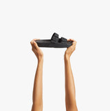 FitFlop IQUSHION TWO-BAR BUCKLE Womens Slides All Black