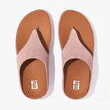FitFlop SHUV Womens Suede Toe-Post Sandals Pink Sky