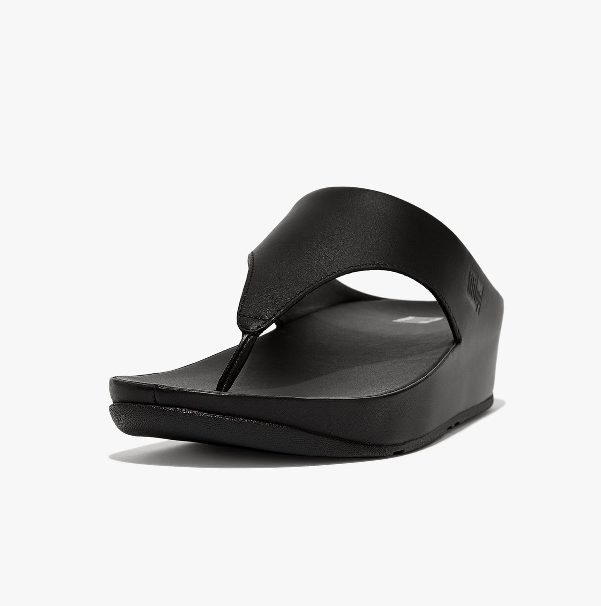 FitFlop SHUV LEATHER TOE-POST Womens Sandals All Black