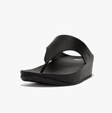 FitFlop SHUV LEATHER TOE-POST Womens Sandals All Black