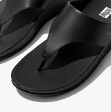 FitFlop SHUV LEATHER TOE-POST Womens Sandals All Black