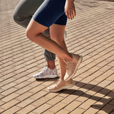 FitFlop VITAMIN FF METAL-POP KNIT Womens Trainers Almond Tan/Platino