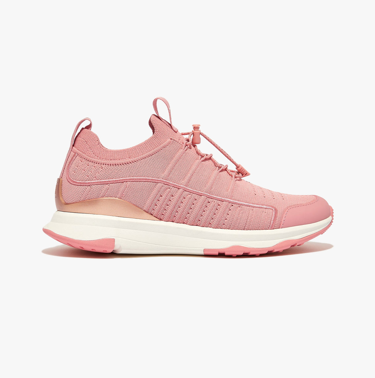 FitFlop VITAMIN FF METAL-POP KNIT Womens Trainers Corralina/Rose Gold