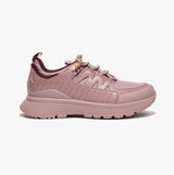 FitFlop NEO-D-HYKER LEATHER-MIX Womens Leather Outdoor Trainers Pink Sky Mix