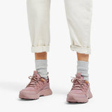 FitFlop NEO-D-HYKER LEATHER-MIX Womens Leather Outdoor Trainers Pink Sky Mix