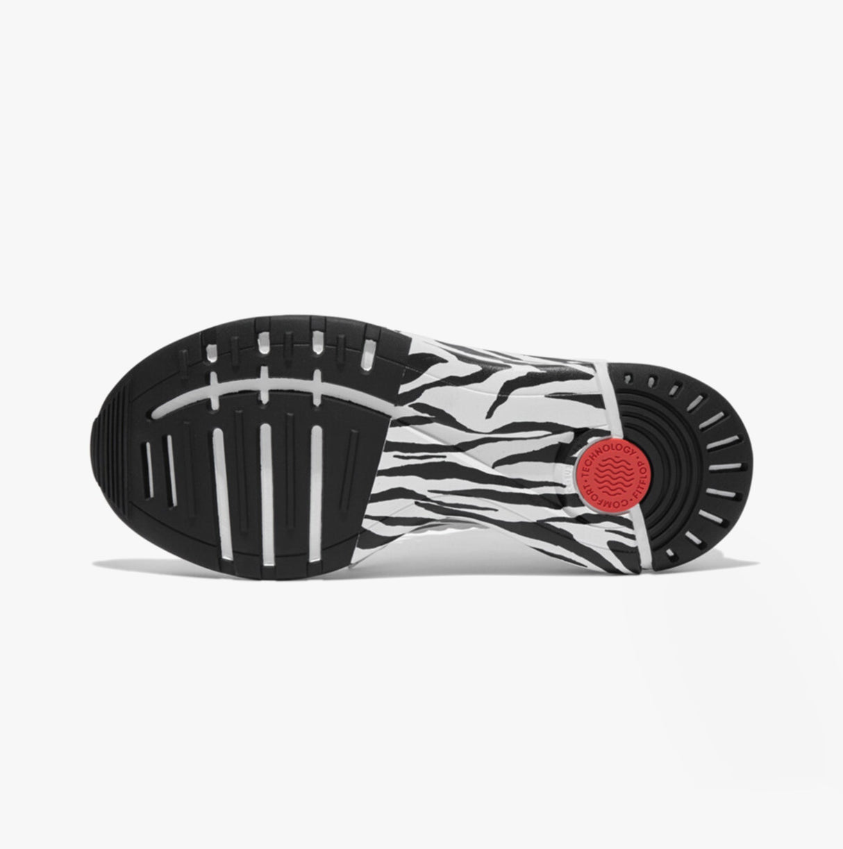 FitFlop VITAMIN FF Womens Knit Sport Trainers Urban White Mix