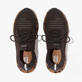 FitFlop VITAMIN FF Womens Knit Sport Trainers Chocolate Brown Mix