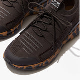 FitFlop VITAMIN FF Womens Knit Sport Trainers Chocolate Brown Mix