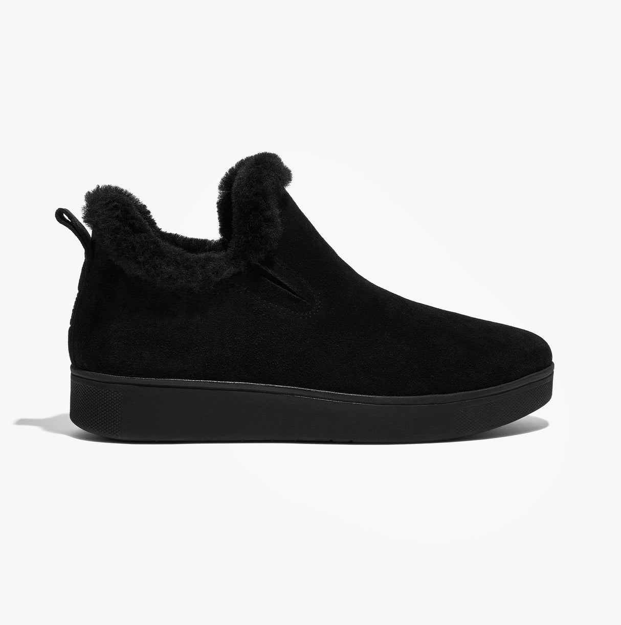 FitFlop RALLY SHEARLING-LINED Womens Trainers All Black