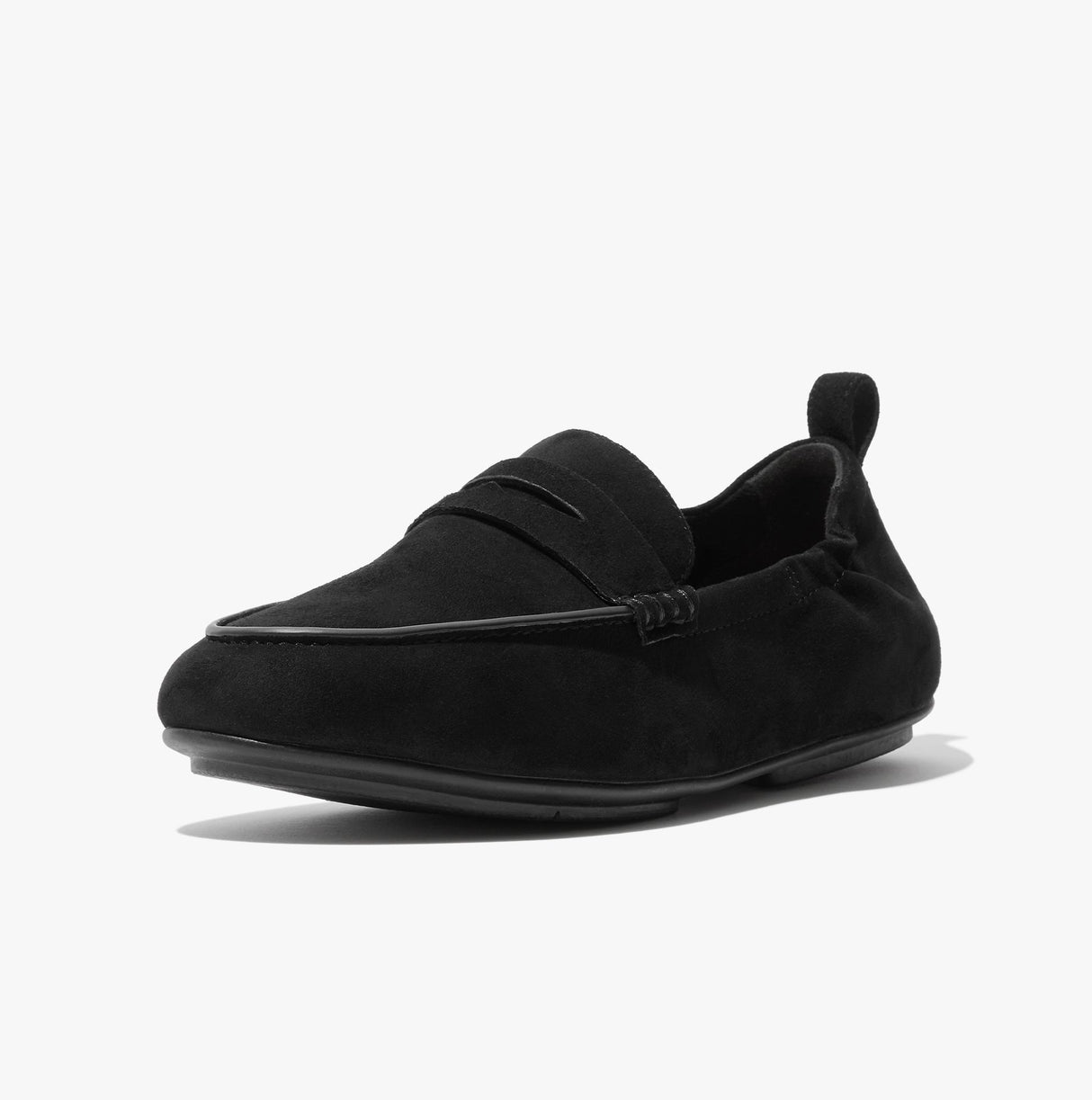 FitFlop ALLEGRO SUEDE Womens Penny Loafers All Black