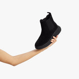 FitFlop F-MODE SUEDE FLATFORM Womens Chelsea Boots Black