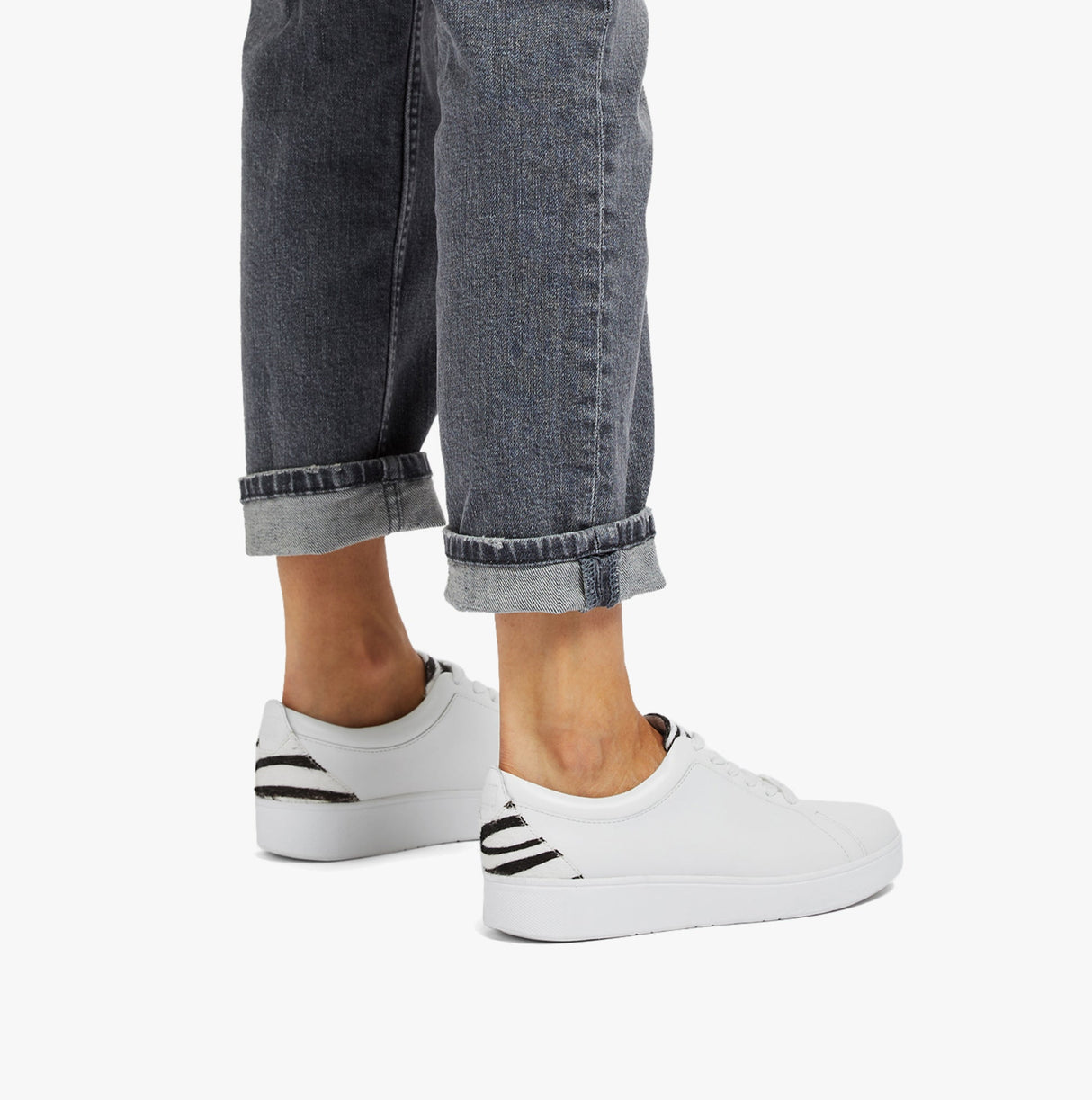 FitFlop RALLY ZEBRA-BACK Womens Trainers Urban White/Zebra