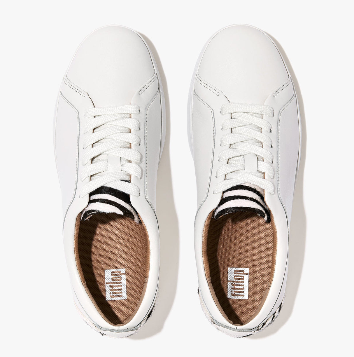FitFlop RALLY ZEBRA-BACK Womens Trainers Urban White/Zebra