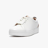 FitFlop RALLY LEOPARD-BACK Womens Trainers Urban White/Leopard