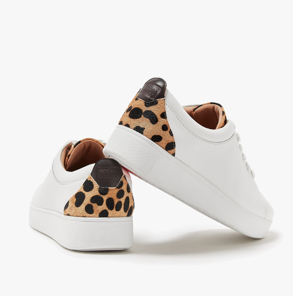 FitFlop RALLY LEOPARD-BACK Womens Trainers Urban White/Leopard