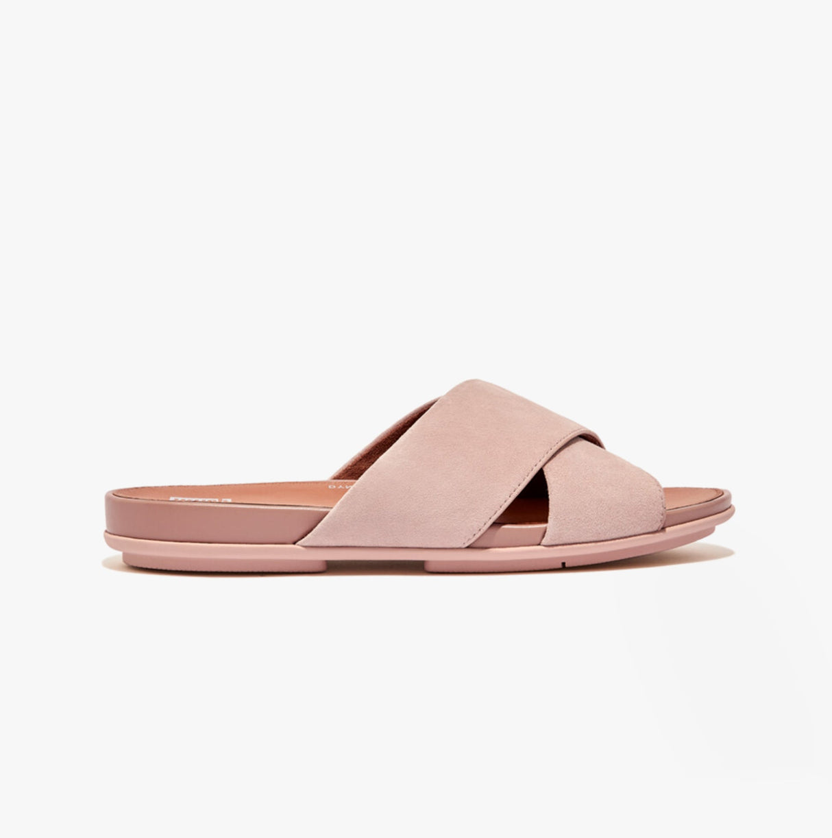 FitFlop GRACIE Womens Crossover Sliders Beige Buff