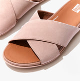 FitFlop GRACIE Womens Crossover Sliders Beige Buff