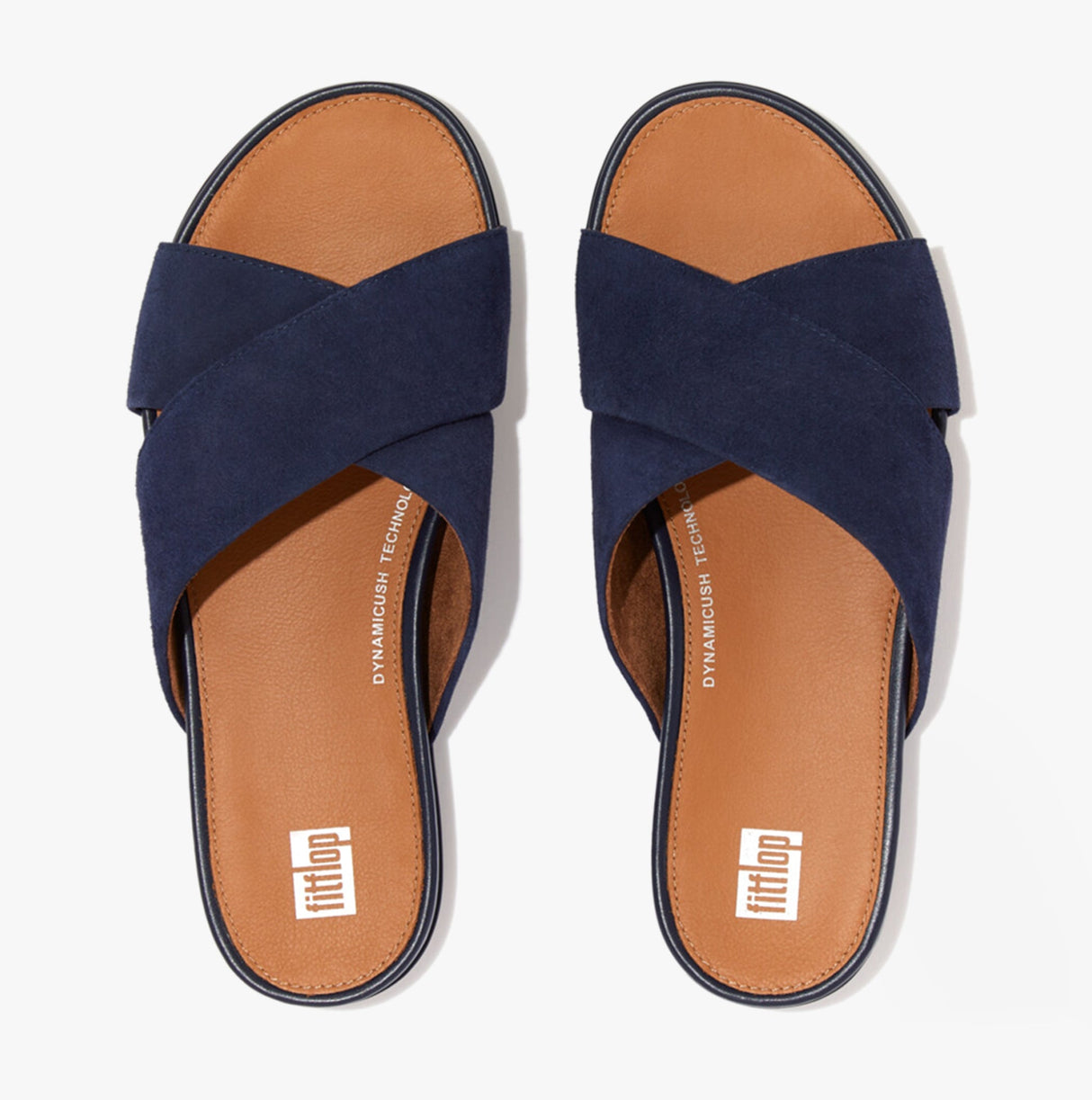 FitFlop GRACIE Womens Crossover Sliders Midnight Navy