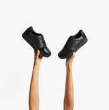 FitFlop RALLY PANEL Womens Leather Trainers All Black