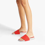 FitFlop IQUSHION E01 Womens Slides Neon Orange