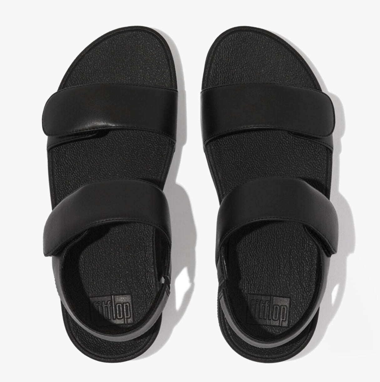 FitFlop LULU Womens Adjustable Back-Strap Sandals All Black