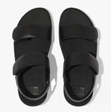 FitFlop LULU Womens Adjustable Back-Strap Sandals All Black