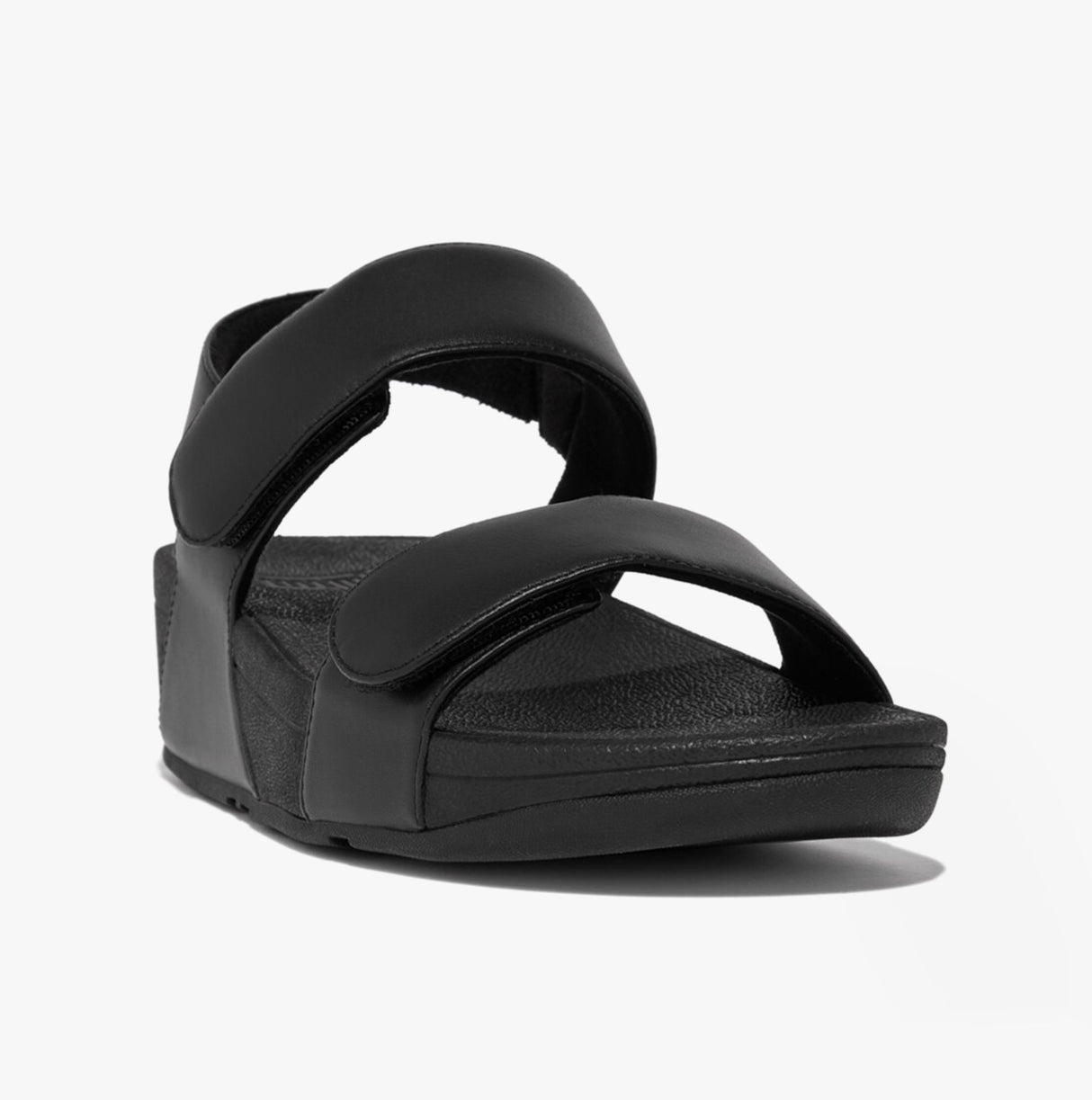 FitFlop LULU Womens Adjustable Back-Strap Sandals All Black