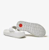 FitFlop F-MODE WOVEN-LEATHER Womens Toe Post Sandals Seafoam Blue