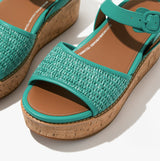 FitFlop ELOISE BACK-STRAP WEDGE Womens Sandals Tahiti Blue