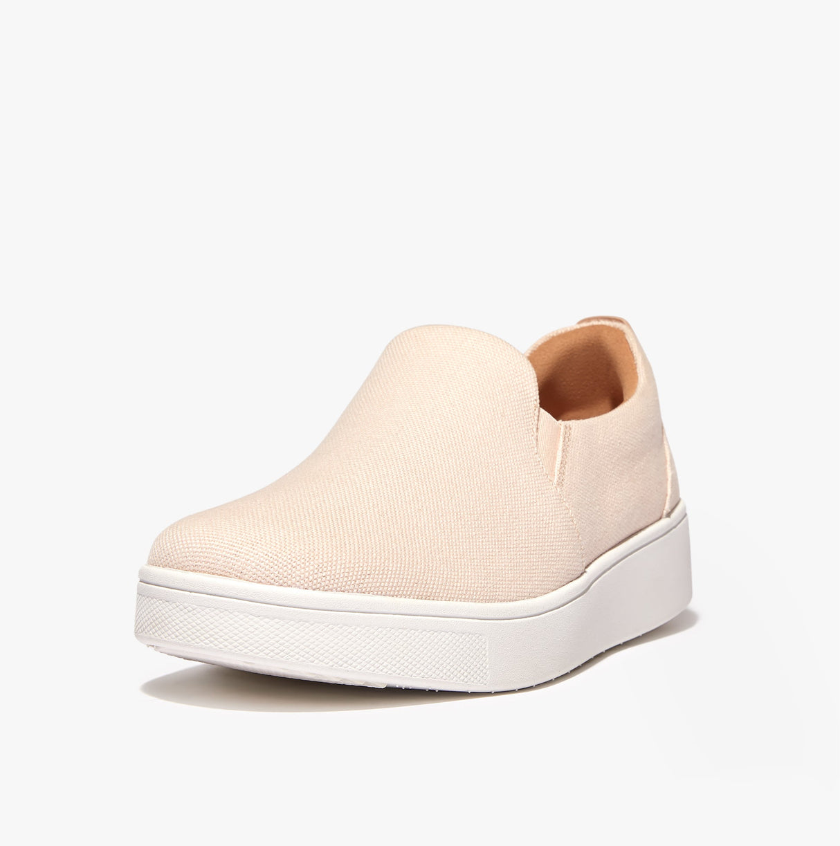 FitFlop RALLY CANVAS SLIP-ON SKATE Womens Trainers Rose Foam