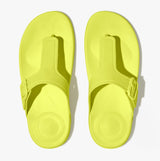 FitFlop iQUSHION ADJUSTABLE Womens Buckle Flip-Flops Electric Yellow