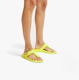 FitFlop iQUSHION ADJUSTABLE Womens Buckle Flip-Flops Electric Yellow