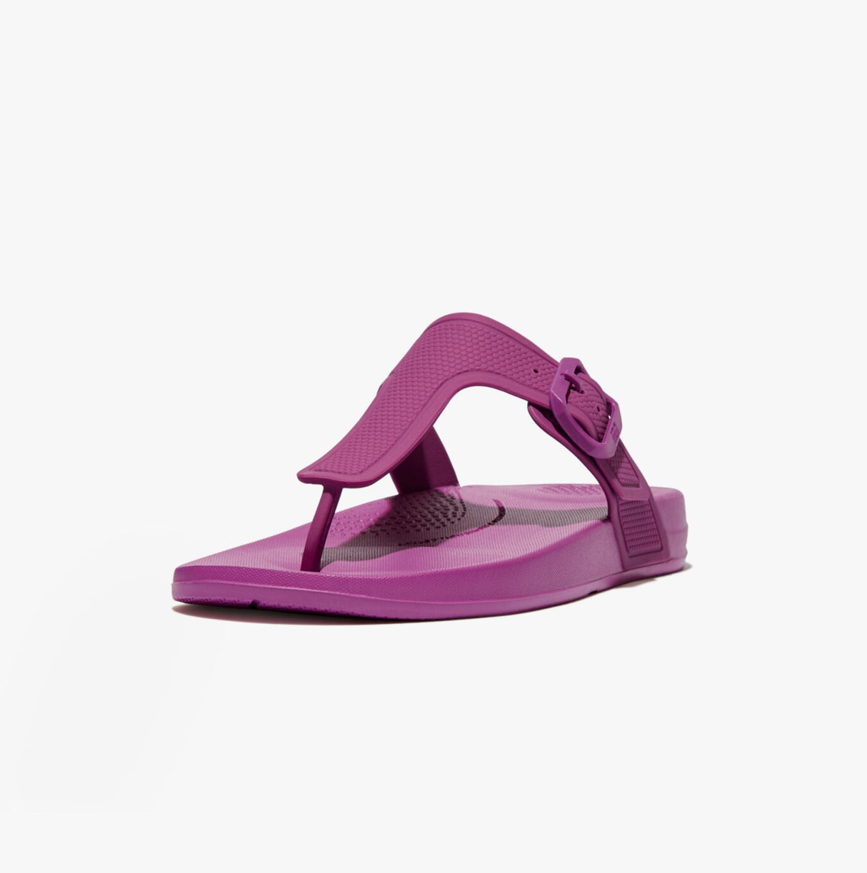 FitFlop iQUSHION ADJUSTABLE Womens Buckle Flip-Flops Miami Violet