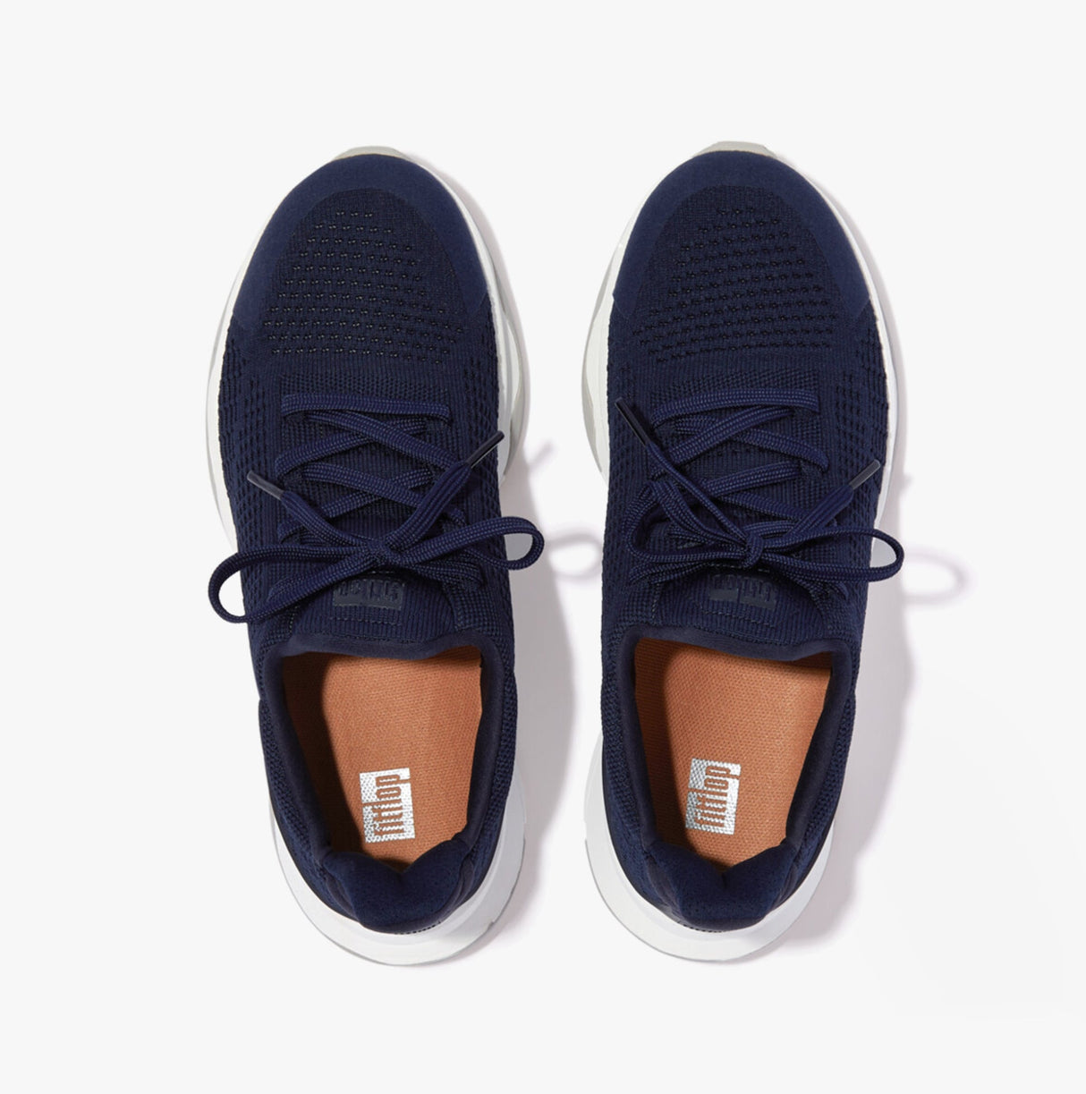 FitFlop VITAMIN FFX Womens Knit Sport Trainers Tiptoe Midnight Navy Mix