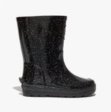FitFlop WONDERWELLY Kids Rain Boots Black Glitter