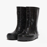 FitFlop WONDERWELLY Kids Rain Boots Black Glitter
