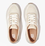 FitFlop F-MODE e01 KNIT FLATFORM Womens Trainers Urban White Mix