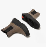 FitFlop F-MODE FLATFORM Womens Chelsea Boots Minky Grey