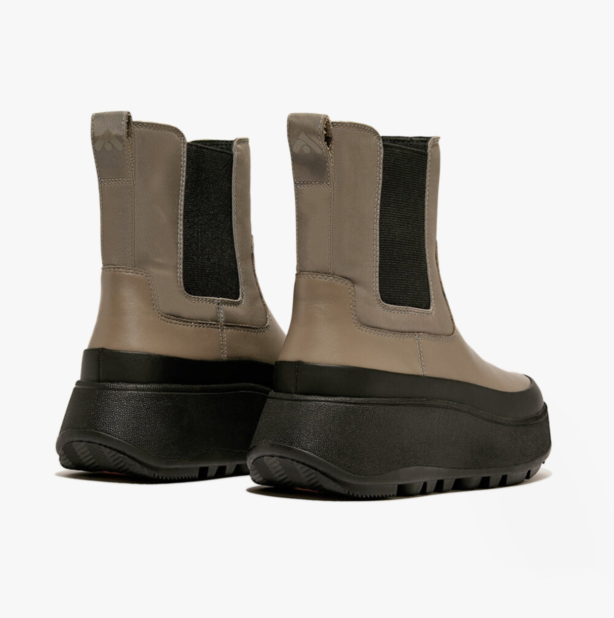 FitFlop F-MODE FLATFORM Womens Chelsea Boots Minky Grey