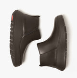 FitFlop F-MODE FLATFORM Womens Zip Ankle Boots Chocolate Brown