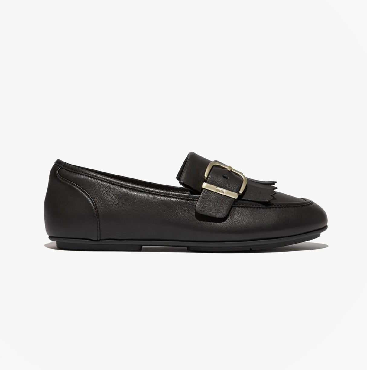 FitFlop ALLEGRO FRINGE BUCKLED Womens Loafers Black