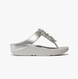 FitFlop FINO BAUBLE-BEAD Womens Toe Post Sandals Silver